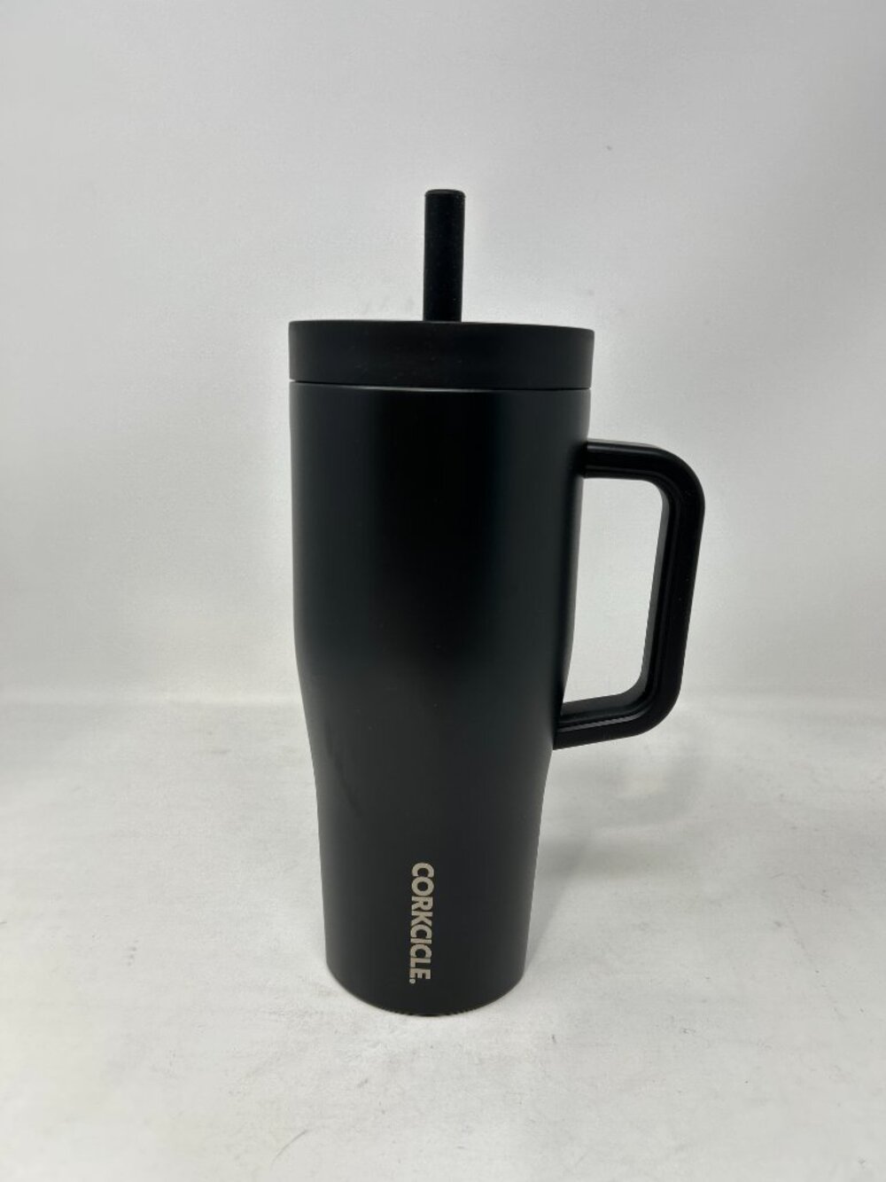 Corkcicle Matte Black Travel Tumbler with Handle & Straw - Cruiser 22 Ounce